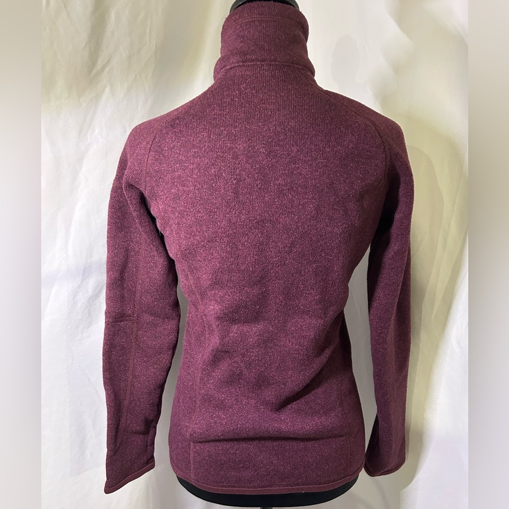 Wine Red Better Sweater Half Zip Jacket Sweatshirt Dark Purple XS Patagonia - Picture 5 of 6